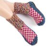 Berkley Knit Slipper sock Blue - Ariana Bohling