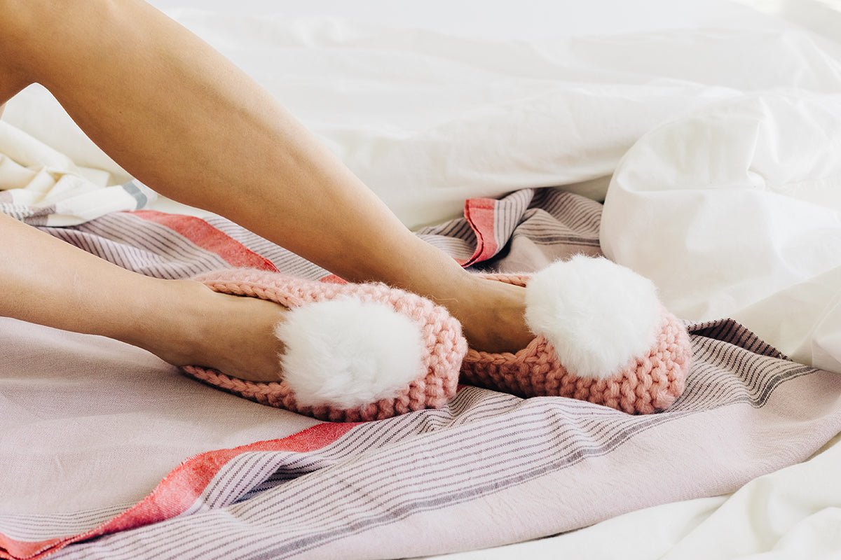 Ballerina Pom Alpaca Slipper Pink