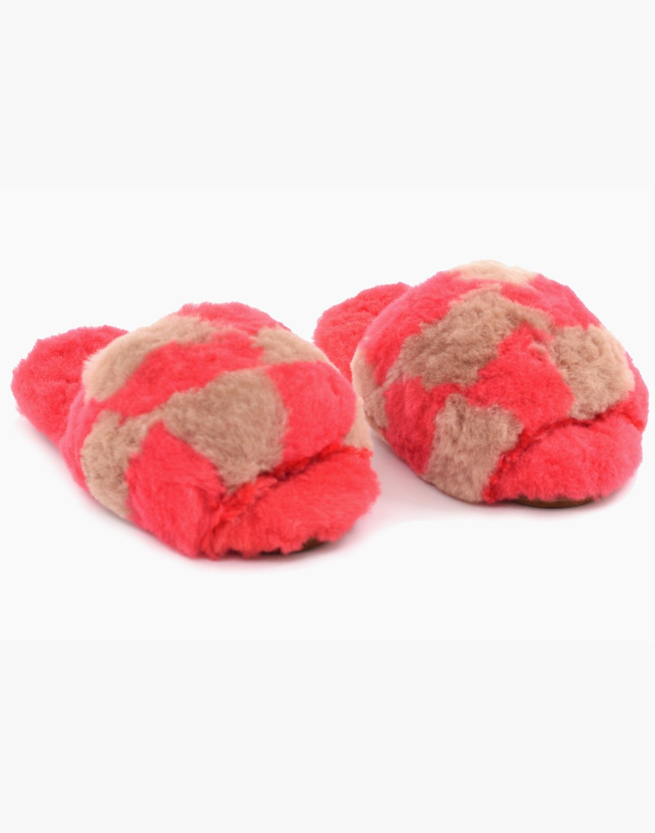 Chess Alpaca Slipper Fuchsia/Blush
