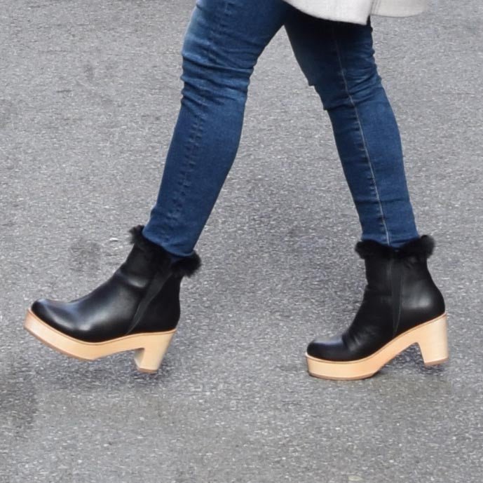 Parker Alpine Clog Boot Black - Ariana Bohling