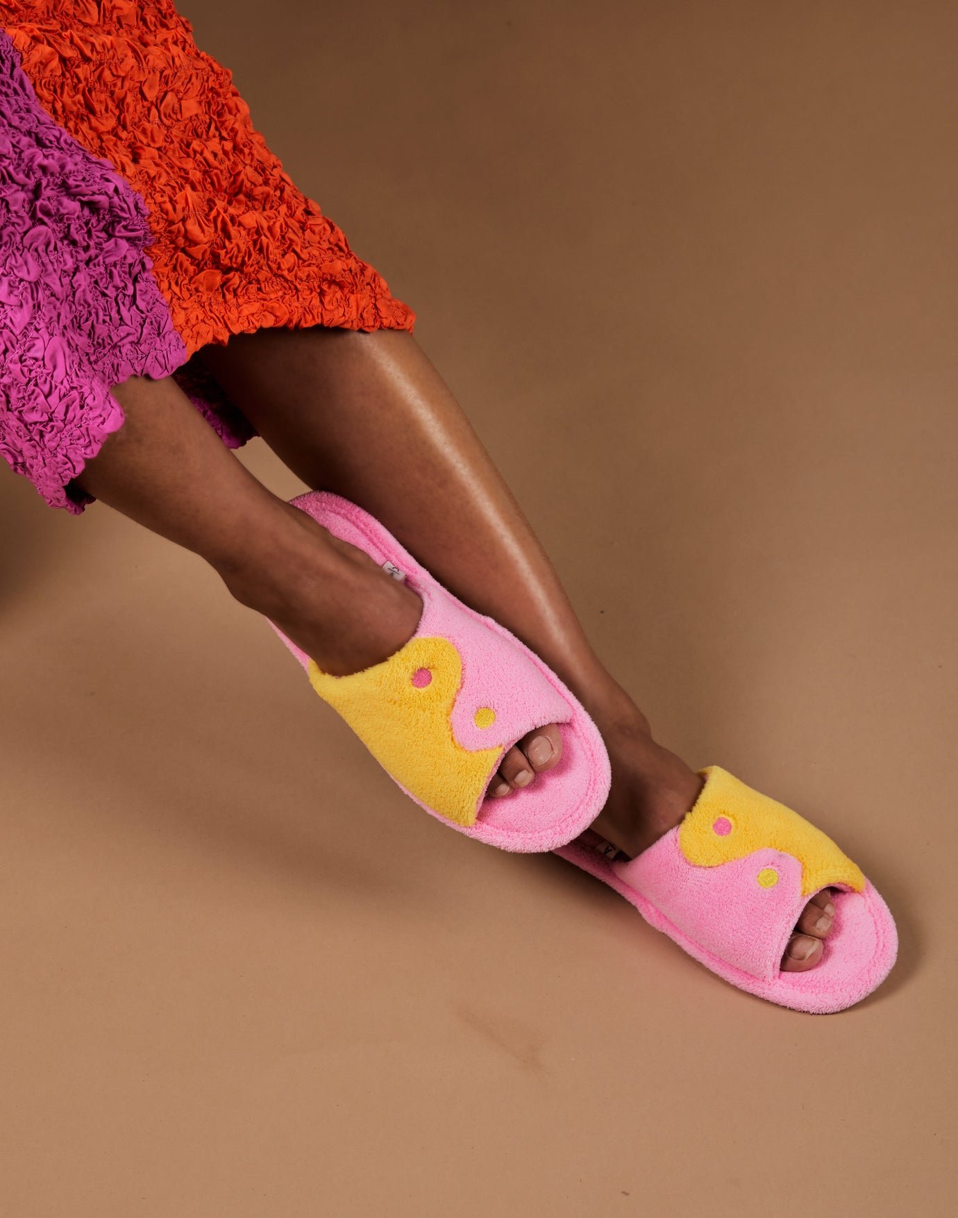 Yin Yang Slipper Pink/ Orange