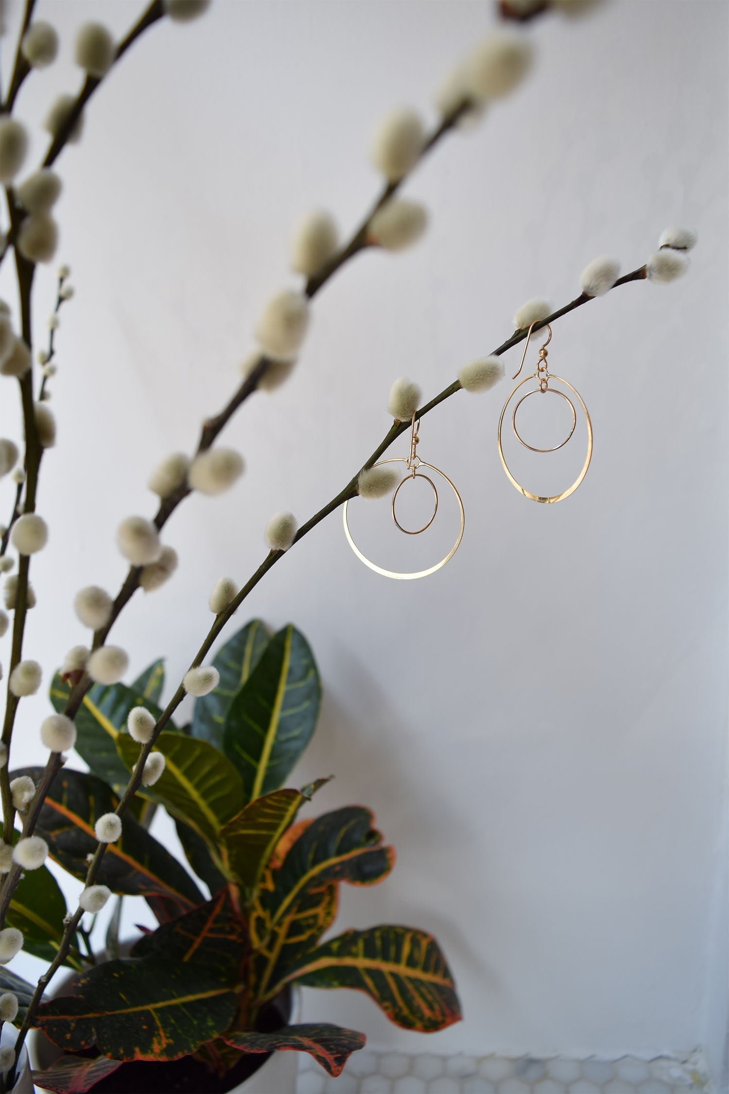 Selah Vie Double Circle Earrings